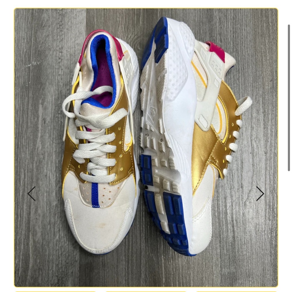 Nike Huarache Run GS ‘Peanut Butter & Jelly’ Size 7Y - Picture 1 of 9